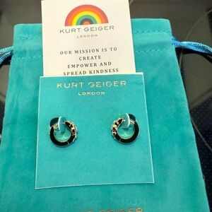 Kurt Geiger Gold Huggie Hoops